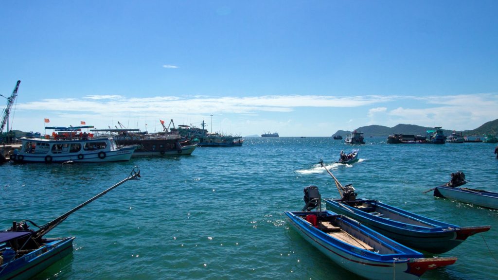 The harbor of An Thoi in the south of Phu Quoc, Vietnam