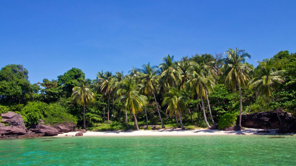 Der erste Blick auf Fingernail Island, Phu Quoc