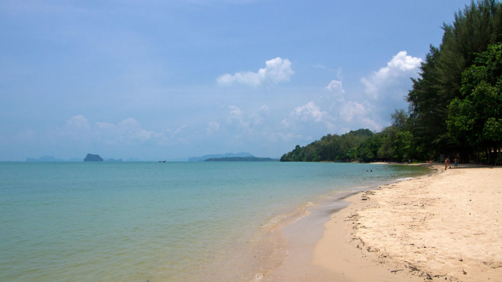 Tubkaek Beach with a nice view at the Phang Nga Bay, Krabi