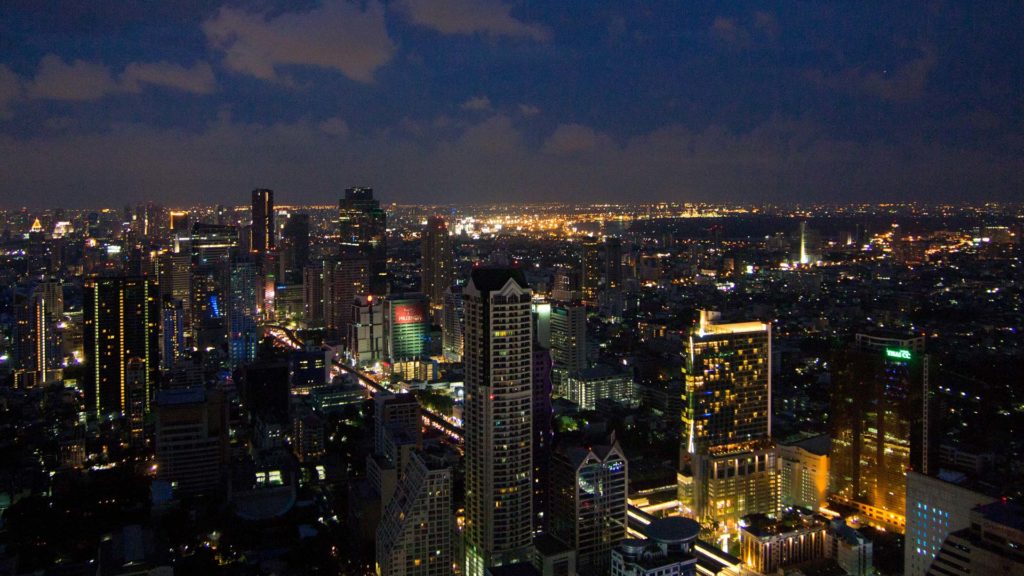 Bangkok at night from Lebua at State Tower
