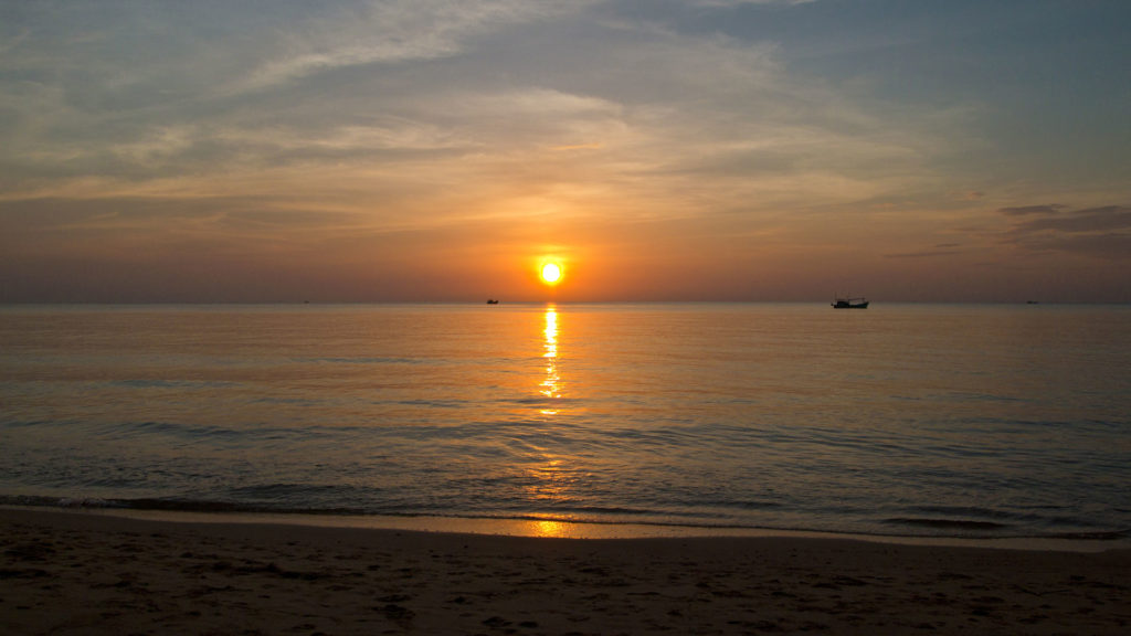 Sunset at Long Beach on Phu Quoc