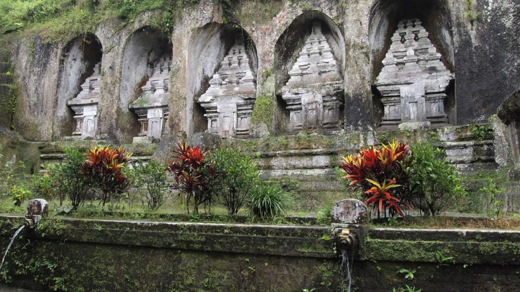 Gräber im Gunung Kawi Tempel in der Nähe von Ubud