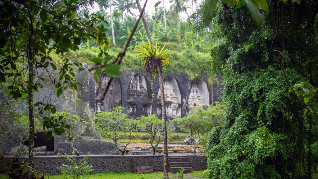 Gräber im Gunung Kawi Tempel in der Nähe von Ubud