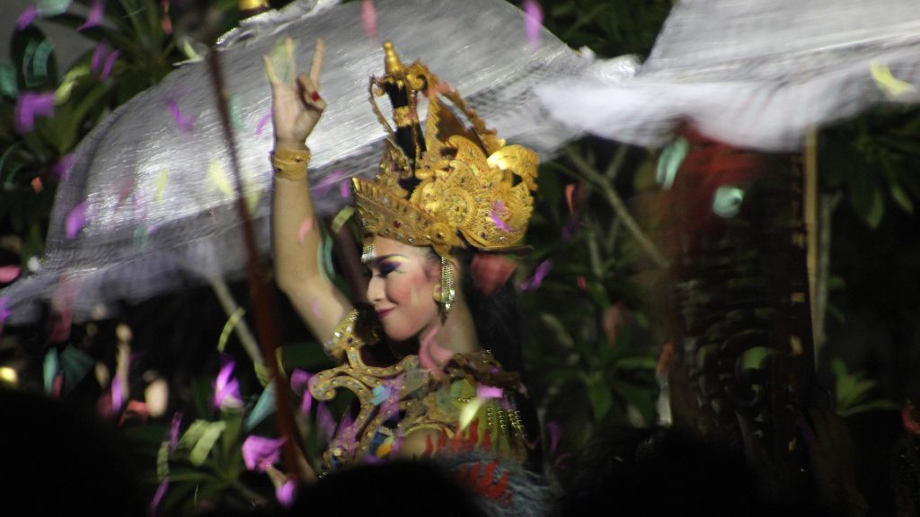 Tempelzeremonie in Ubud, Bali