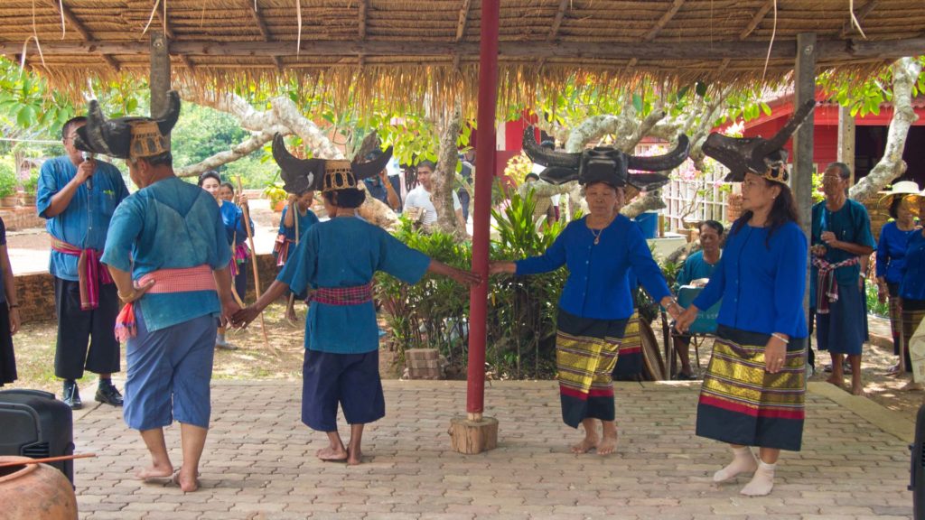 Erntetanz im Wang Suan Ban Folk Museum, Chantaburi