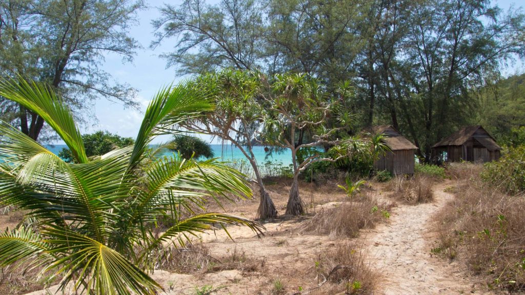 Beach bungalows at the Lazy Beach on Koh Rong Samloem