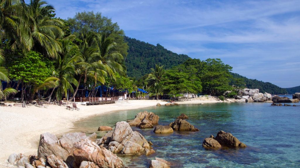 Strand beim Coral View Island Resort auf Perhentian Besar