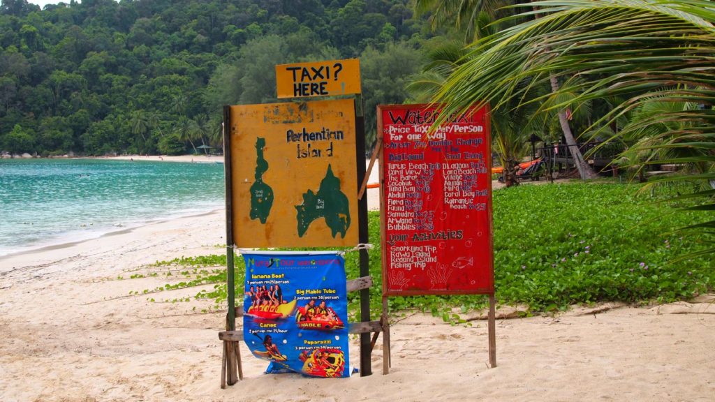 Water taxi station at the Perhentian Island Resort, Perhentian Besar
