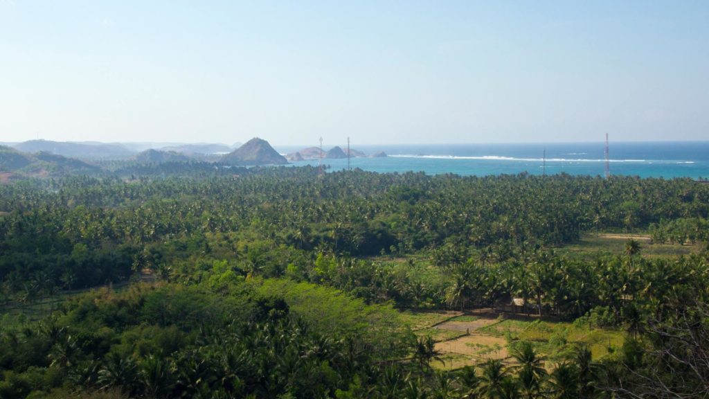 View over Kuta, Lombok, Indonesia