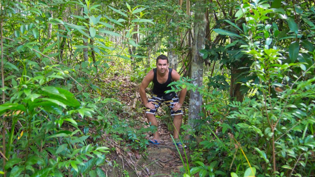 Marcel im Dschungel von Koh Phangan