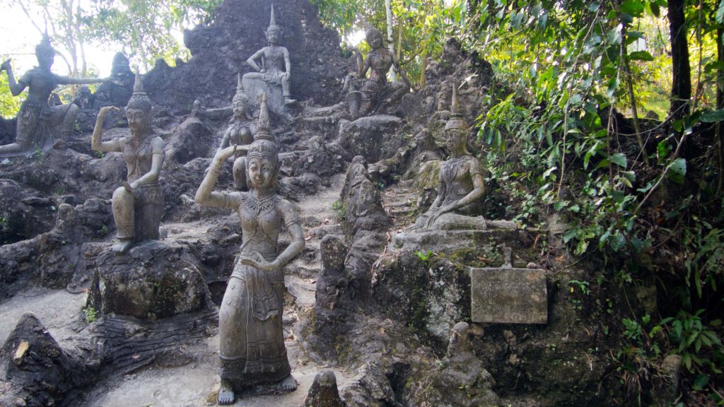 Statues in the Tarnim Magic Garden on Koh Samui
