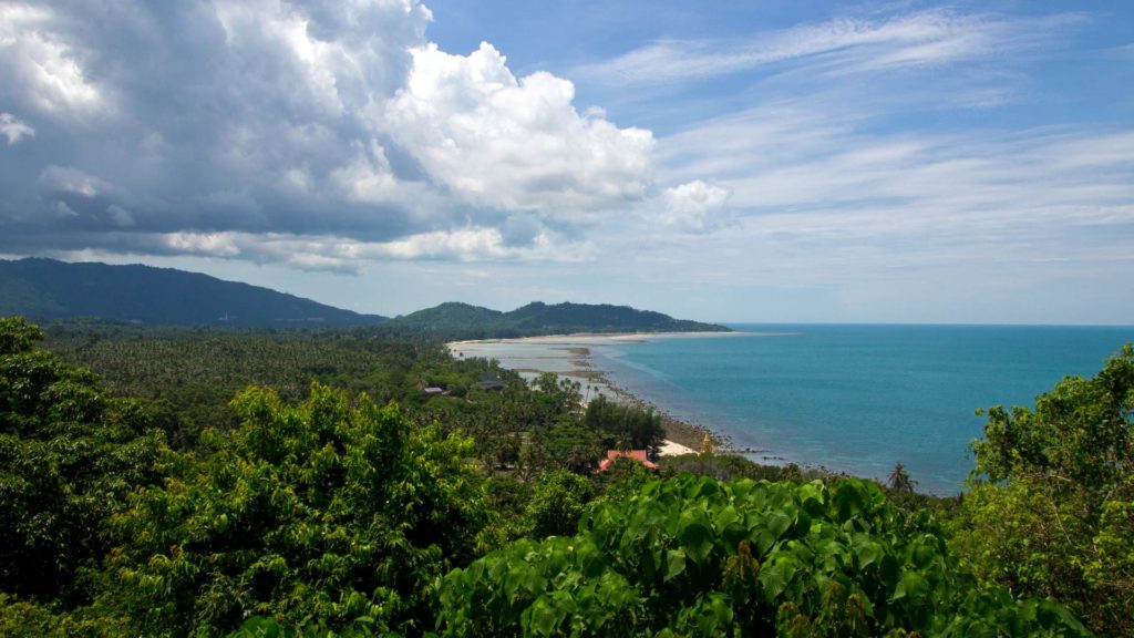 View from Wat Rattanakosin to Koh Samui
