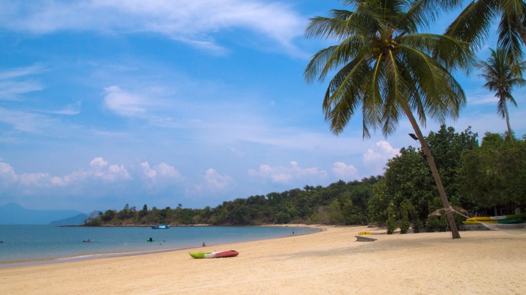 The Ao Mae Mai at the Blue Sky Resort on Koh Phayam