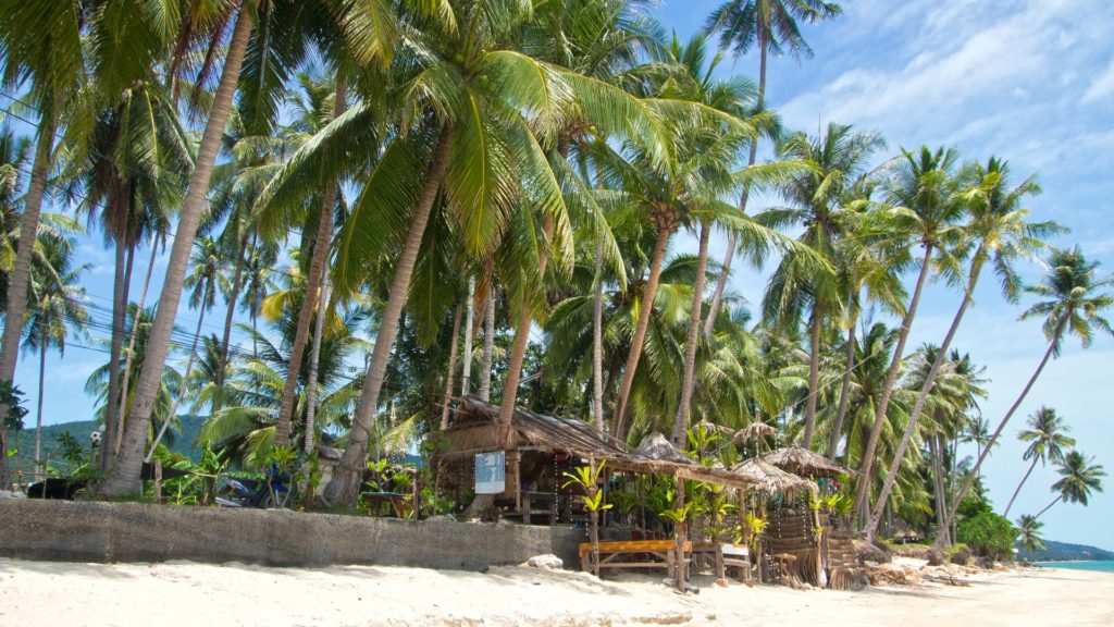 The Baan Tai Beach at the north coast of Koh Samui