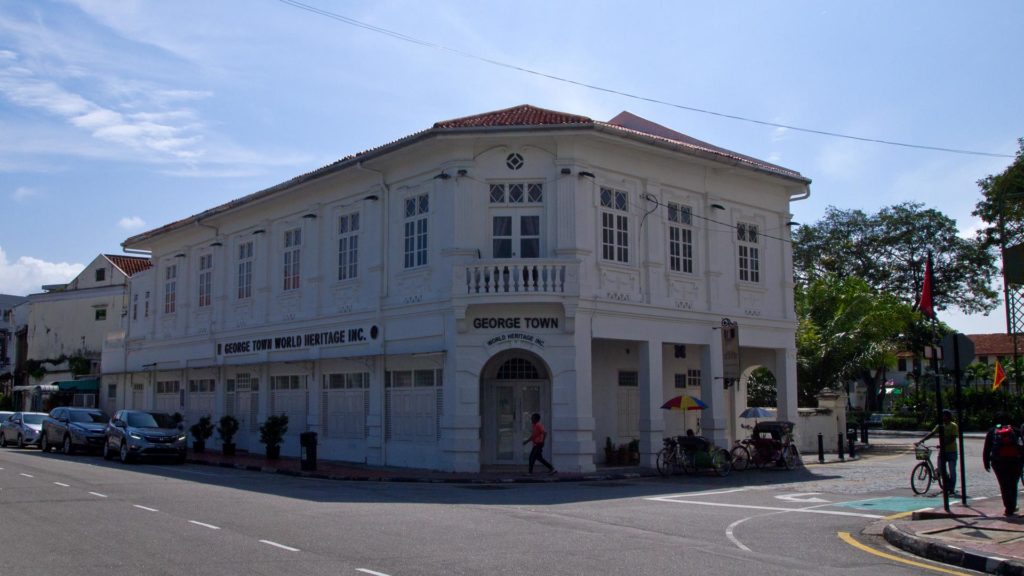 Das Gebäude der George Town World Heritage Inc. auf Penang