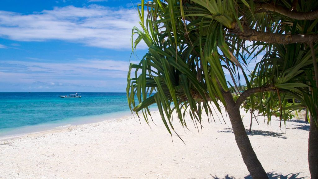 Traumstrand auf Gili Meno (Lombok) in Indonesien