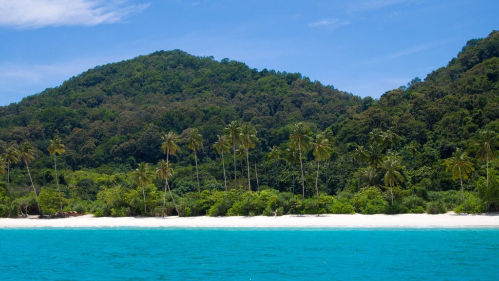 The lonely dream beach Teluk Dalam Besar on Redang in Malaysia