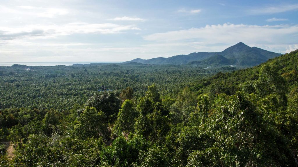 View from the Secret Mountain on Koh Phangan