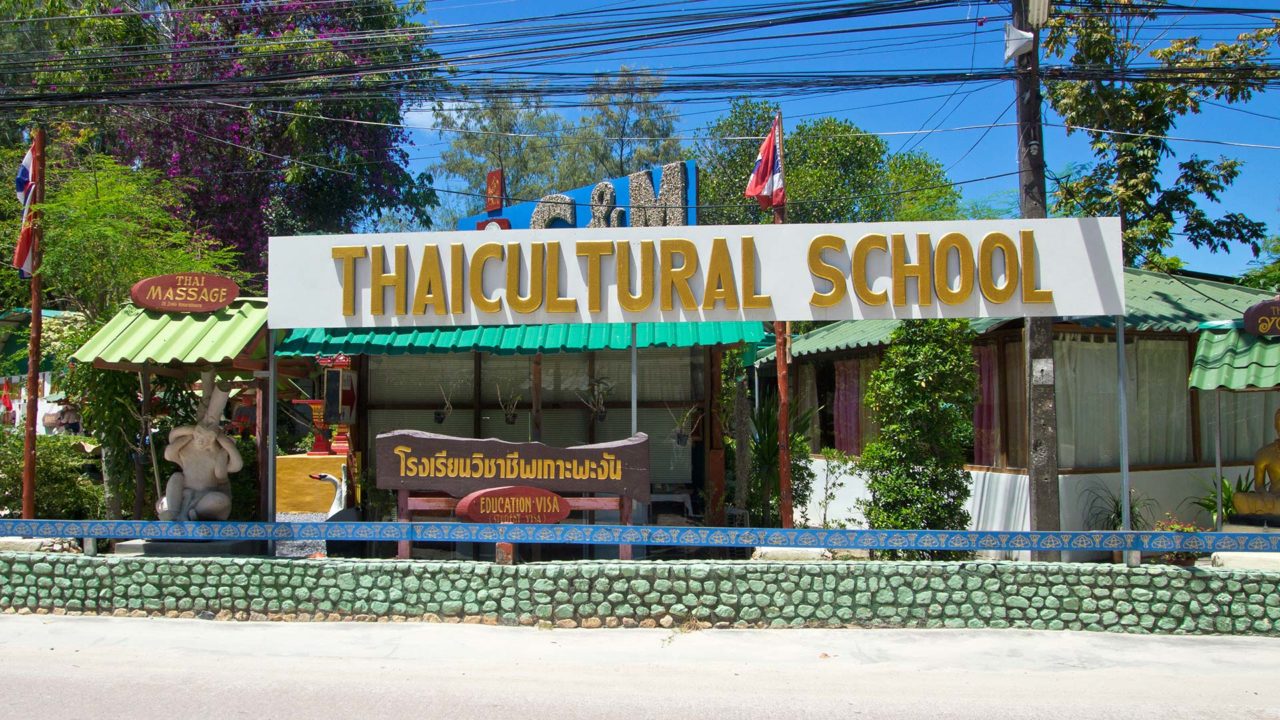Eine der Sprachschulen auf Koh Phangan