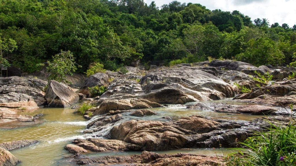 The Than Sadet Wasserfall in the east of Koh Phangan