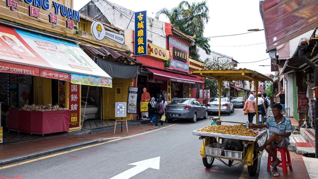 Seitenstraße der Jonker Street von Melaka