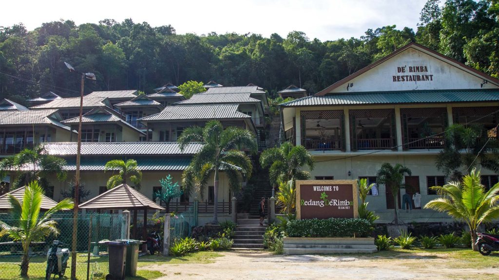 Das De Rimba Hotel im Dorf auf Redang
