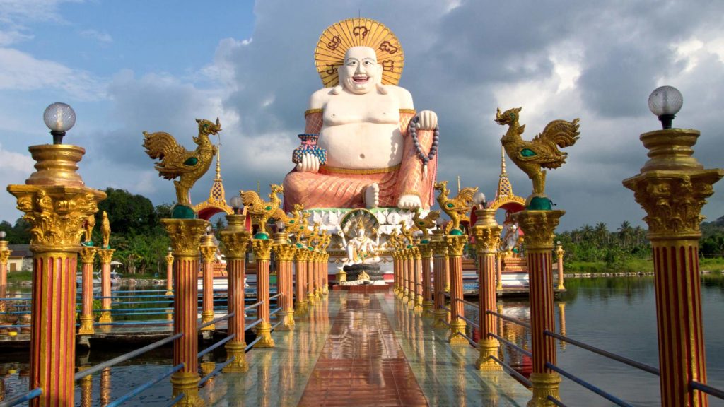 Statue des Budai (Laughing Buddha) auf Koh Samui, Thailand