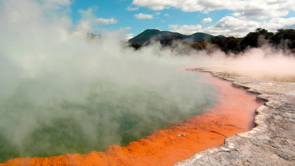 Geothermischen Aktivitäten in Wai-O-Tapu, Neuseeland