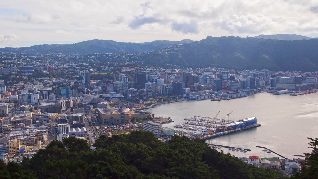 Aussicht auf Wellington vom Mount Victoria