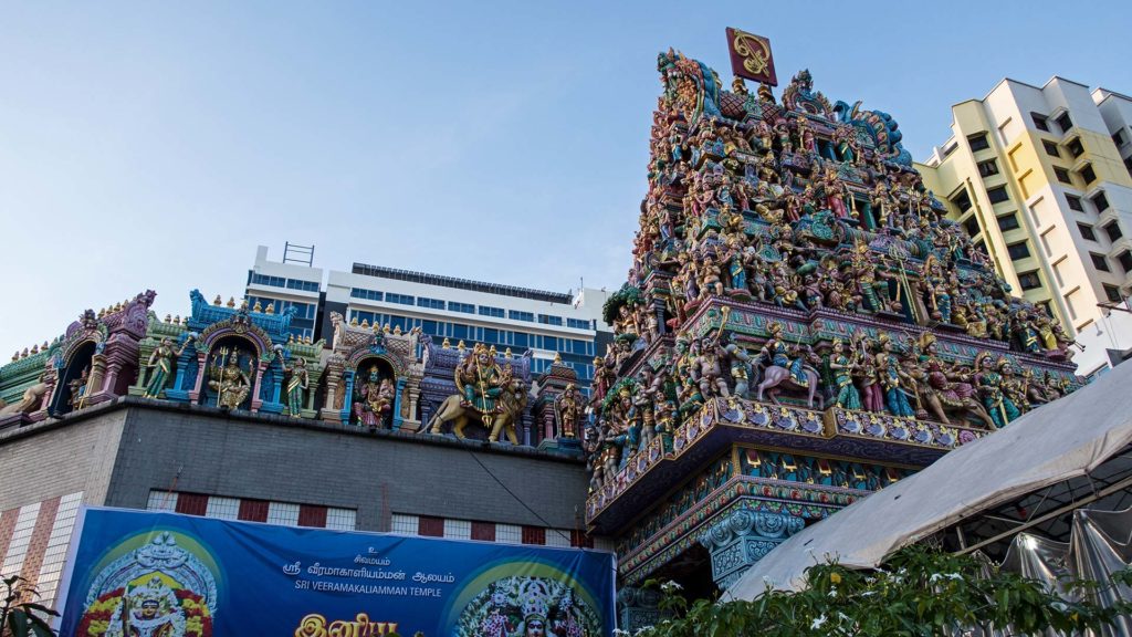 Der Sri Veeramakaliamman Tempel in Little India