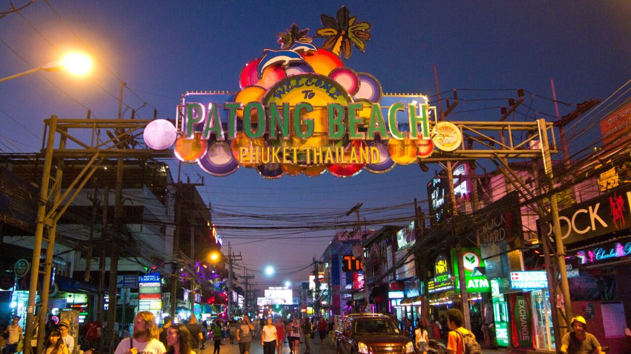 beach meat Asian phuket thailand patong street