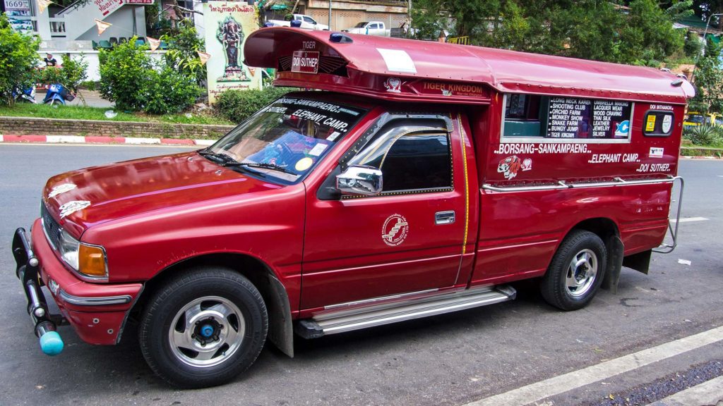 Sammeltaxi am Doi Suthep in Chiang Mai