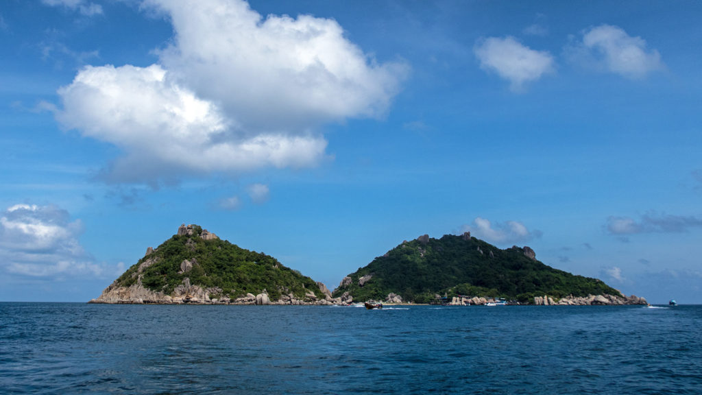 Die Aussicht vom Boot auf Koh Nang Yuan