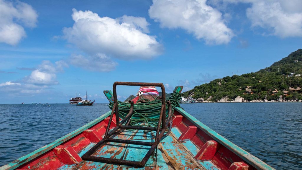 Die Fahrt mit dem Longtailboot von Koh Tao nach Koh Nang Yuan