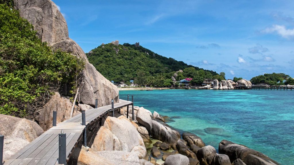 Der Weg zum Koh Nang Yuan Viewpoint