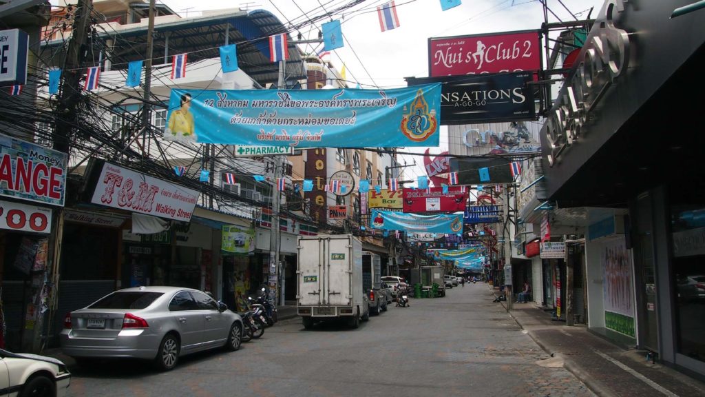 Die Walking Street in Pattaya am Tag