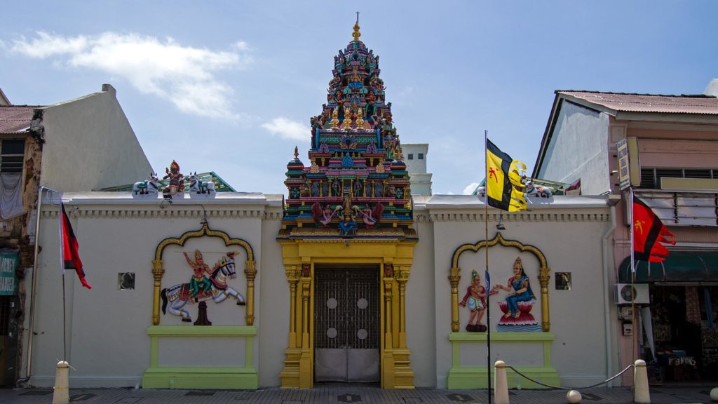 Der hinduistische Sri Mariamman Tempel in George Town
