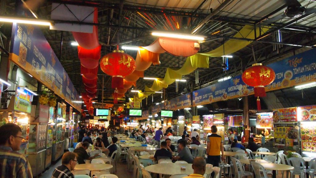 Ein typischer Foodcourt in George Town, Penang