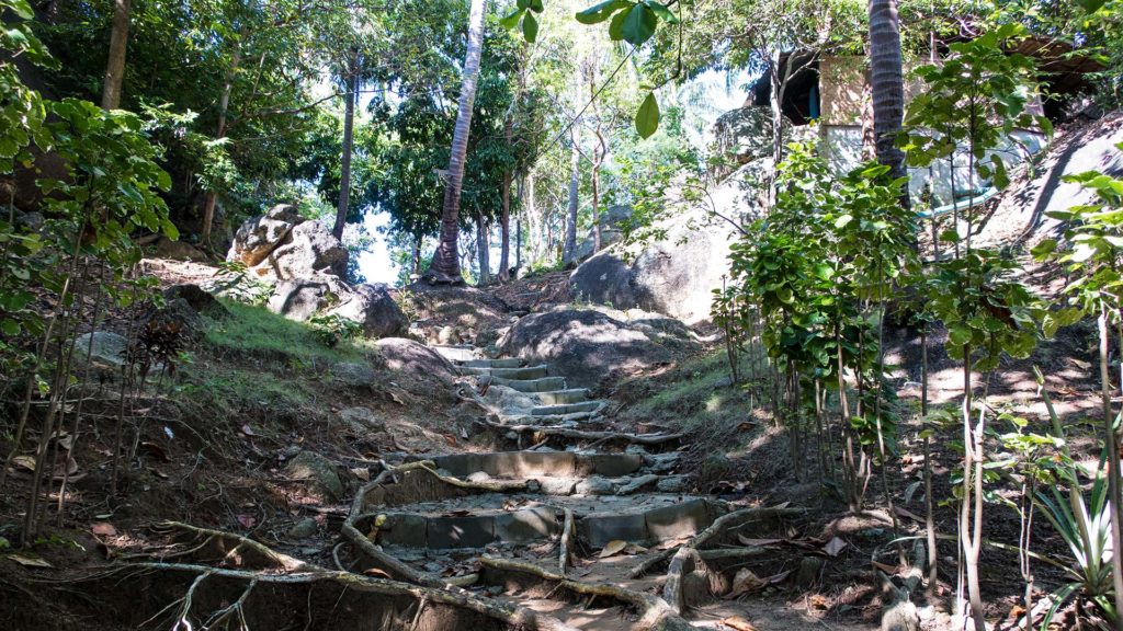 Der Weg vom Haad Yuan zum Haad Thian auf Koh Phangan