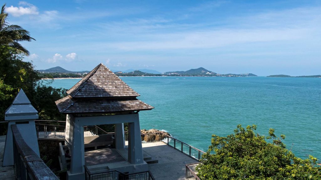 The Lat Ko Viewpoint with view at the Chaweng Beach