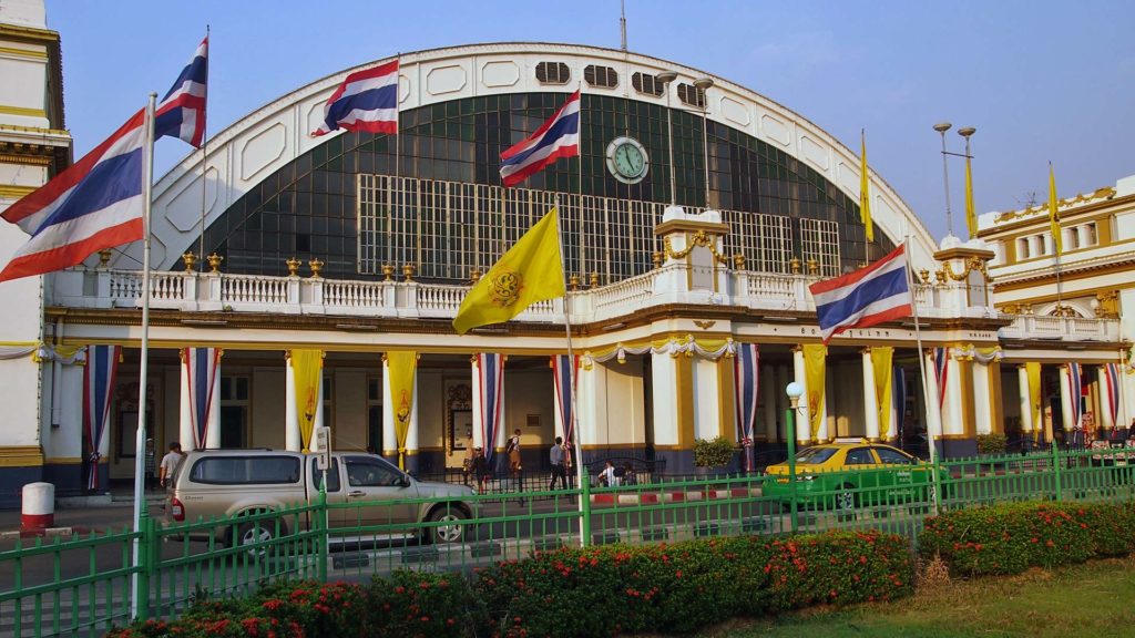 The Hua Lamphong train station in Bangkok