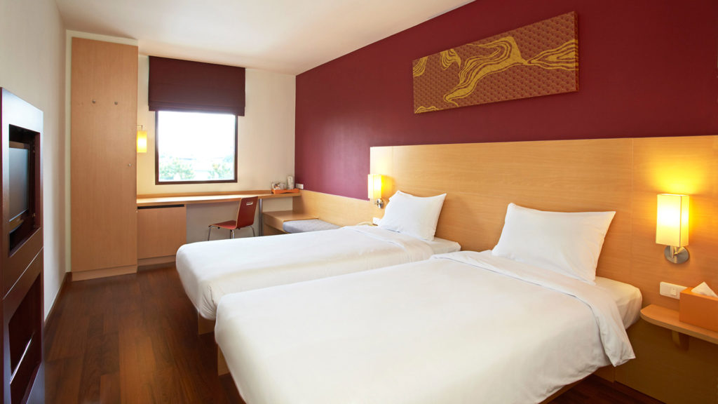 Die netten Zimmer des Ibis Riverside in Bangkok