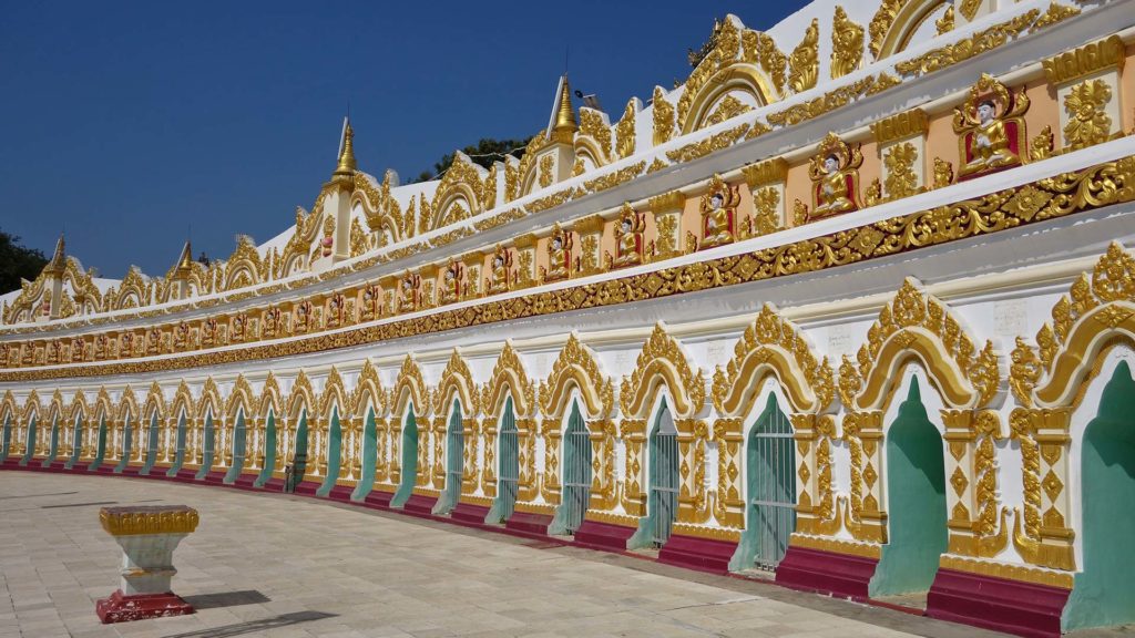 Die U Min Thonze Pagode in Sagaing