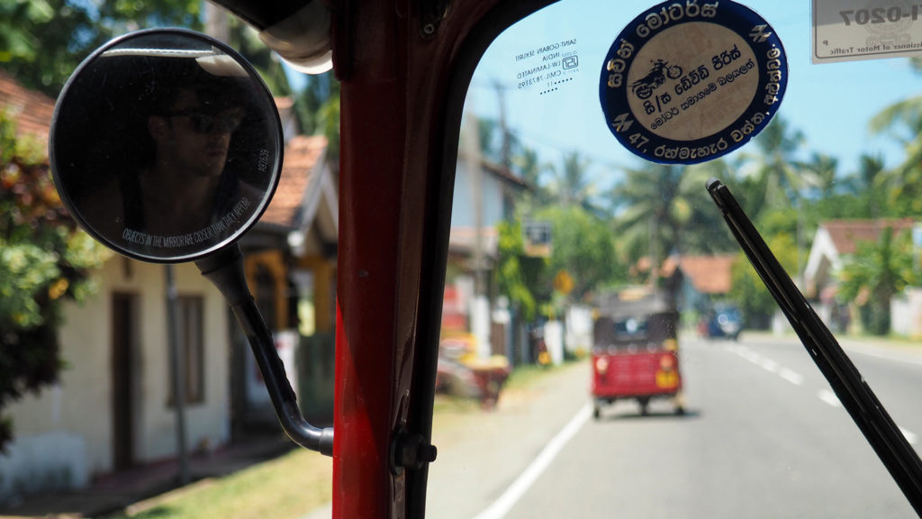Rikschafahrt in Sri Lanka