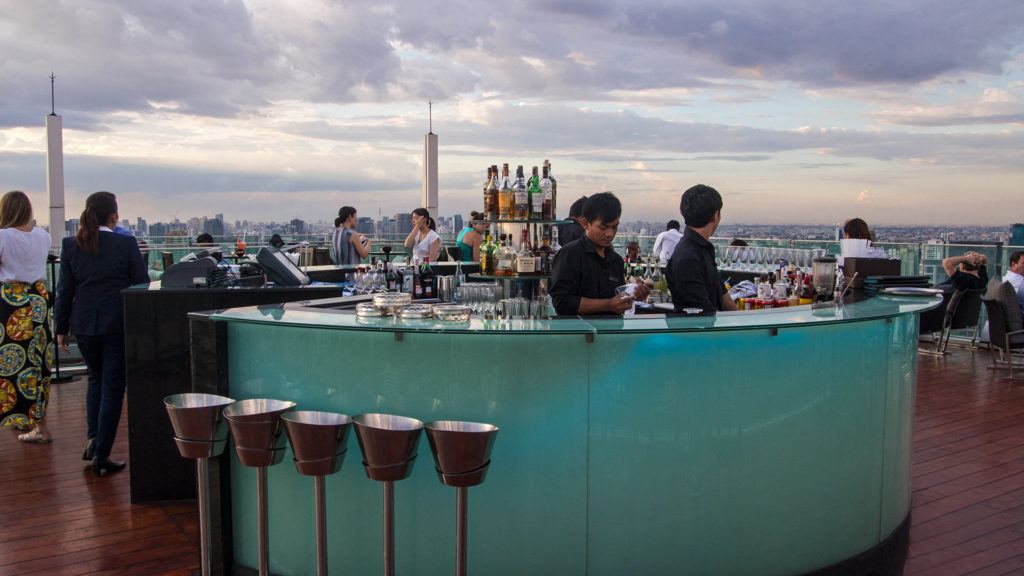 The Octave Skybar at the Marriott Hotel in Bangkok