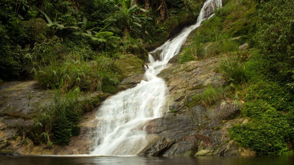 Wasserfall in Na Rang in Nordvietnam