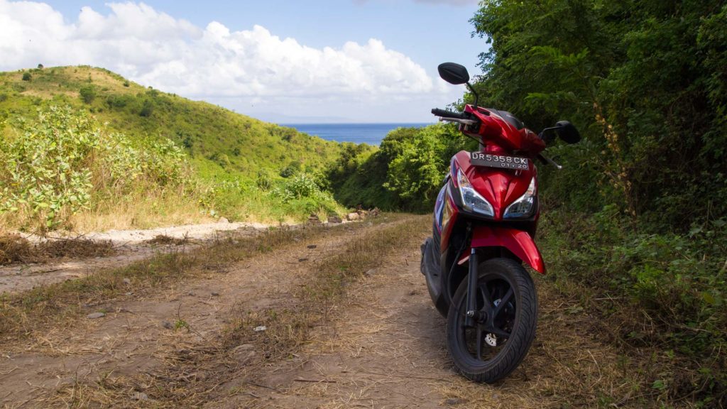 Scooter on Lombok, Indonesia