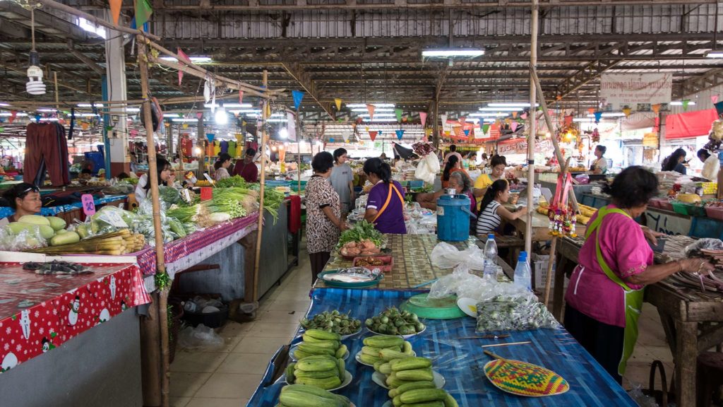 Markt im Isaan, Thailand