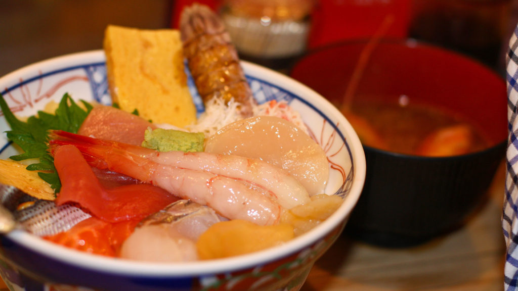 Die japanische Spezialität Sashimi