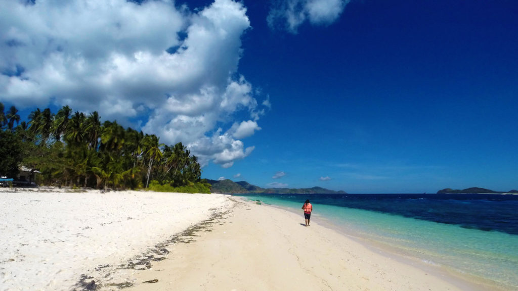 Paradise beach on Cala Cala Island in Linapacan, Palawan